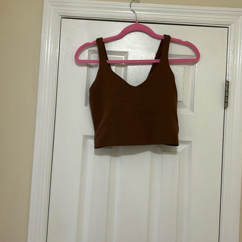Brown lululemon tank top